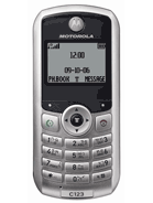 Motorola C123 – технические характеристики
